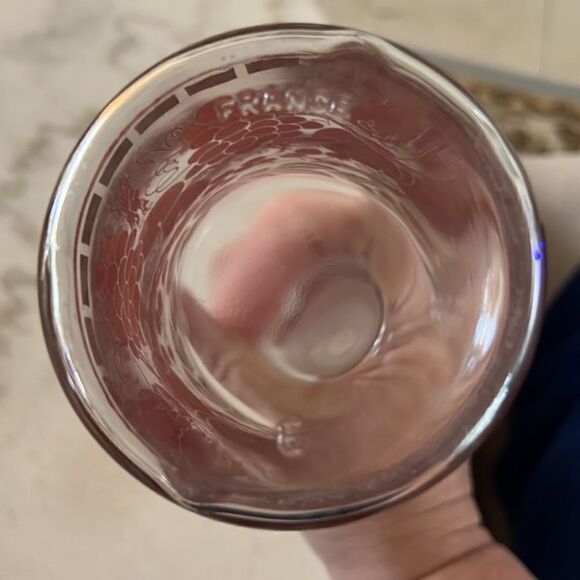 Decanter Vintage Gold and Purple Fruit Pattern Mint Condition France - Picture 6 of 9